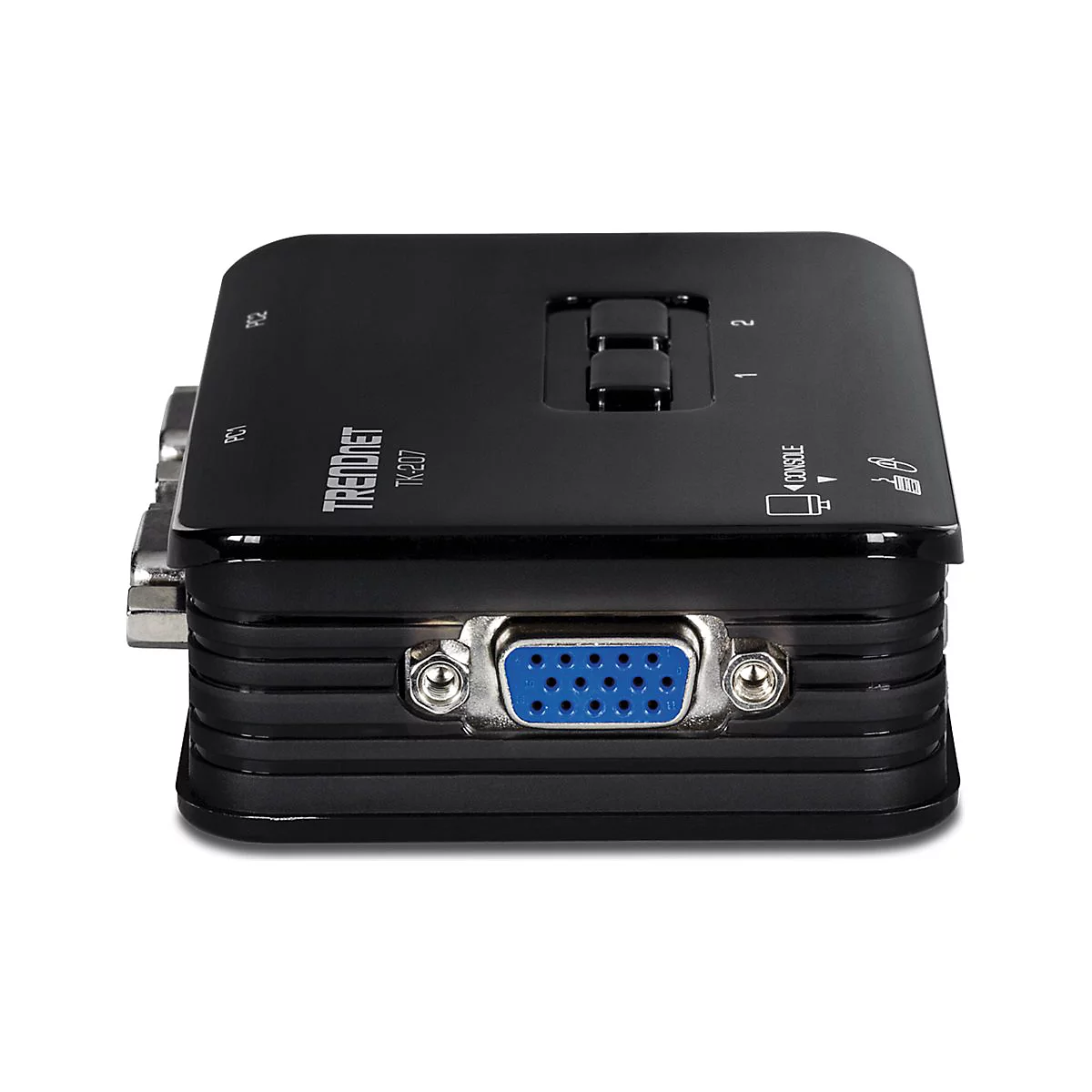 TRENDnet TK 207K - KVM-Switch - 2 Anschlüsse