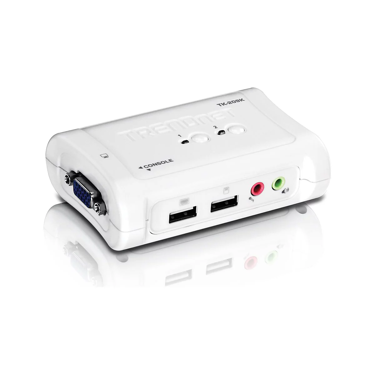 TRENDnet TK 209K - KVM-/Audio-Switch - 2 Anschlüsse