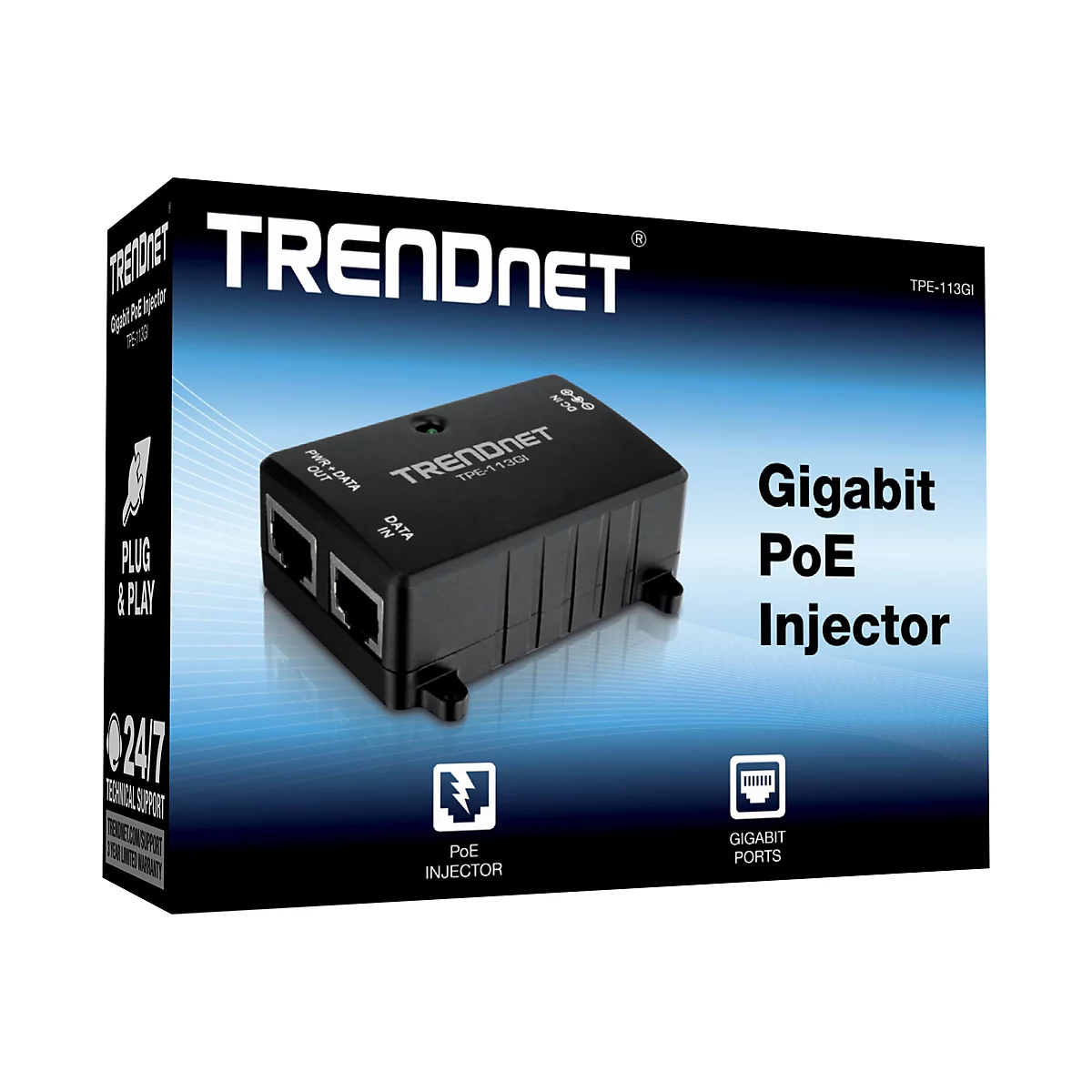 TRENDnet TPE-113GI - Power Injector - 15.4 Watt