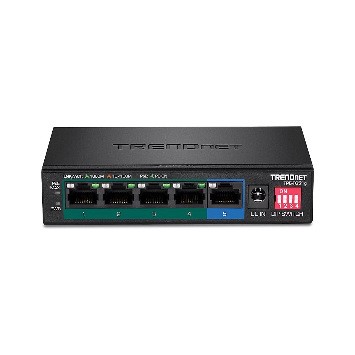 TRENDnet TPE-TG51g - Switch - 5 Anschlüsse - unmanaged