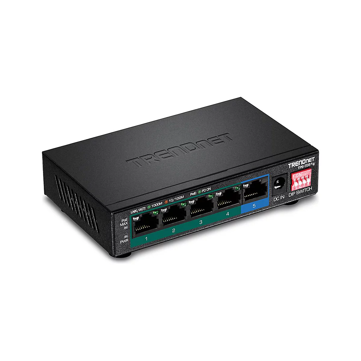 TRENDnet TPE-TG51g - Switch - 5 Anschlüsse - unmanaged