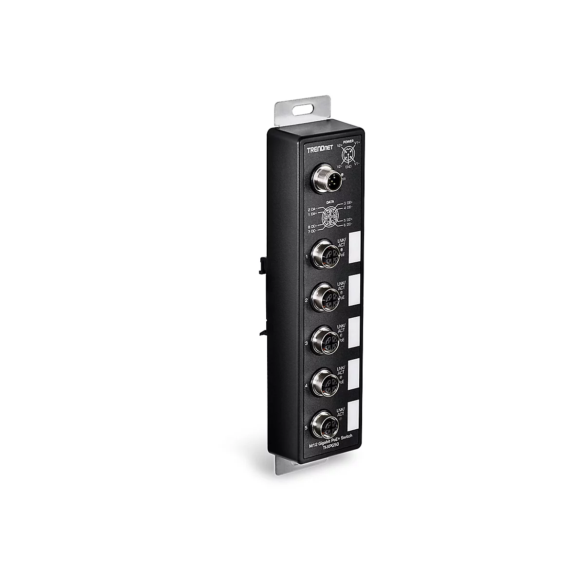 TRENDnet - Version v1.0R - Switch - EN50155, industrial - unmanaged - 4 x 10/100/1000 (PoE+) + 1 x 10/100/1000