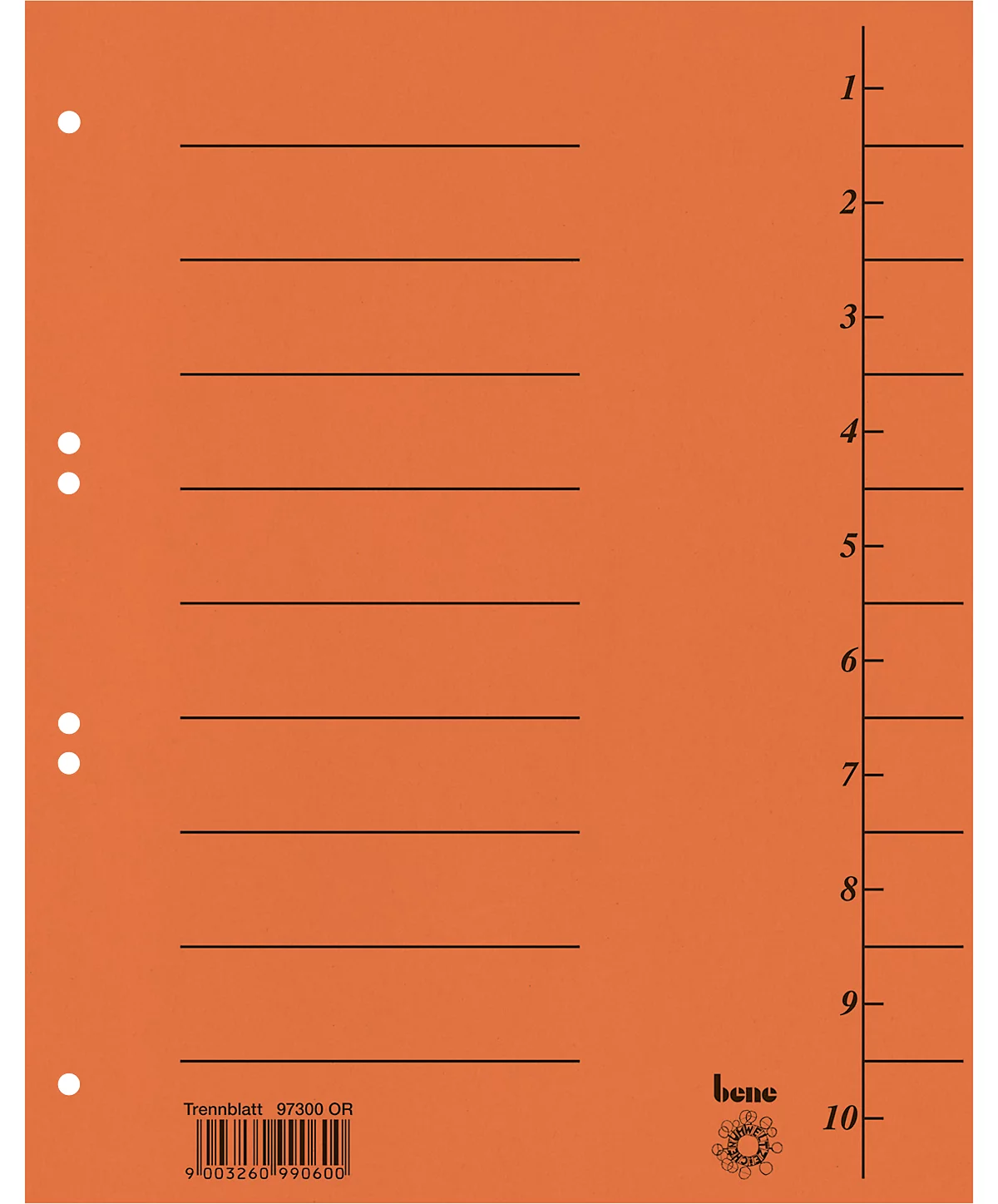 Trennblätter, A4, 100 Stück, orange
