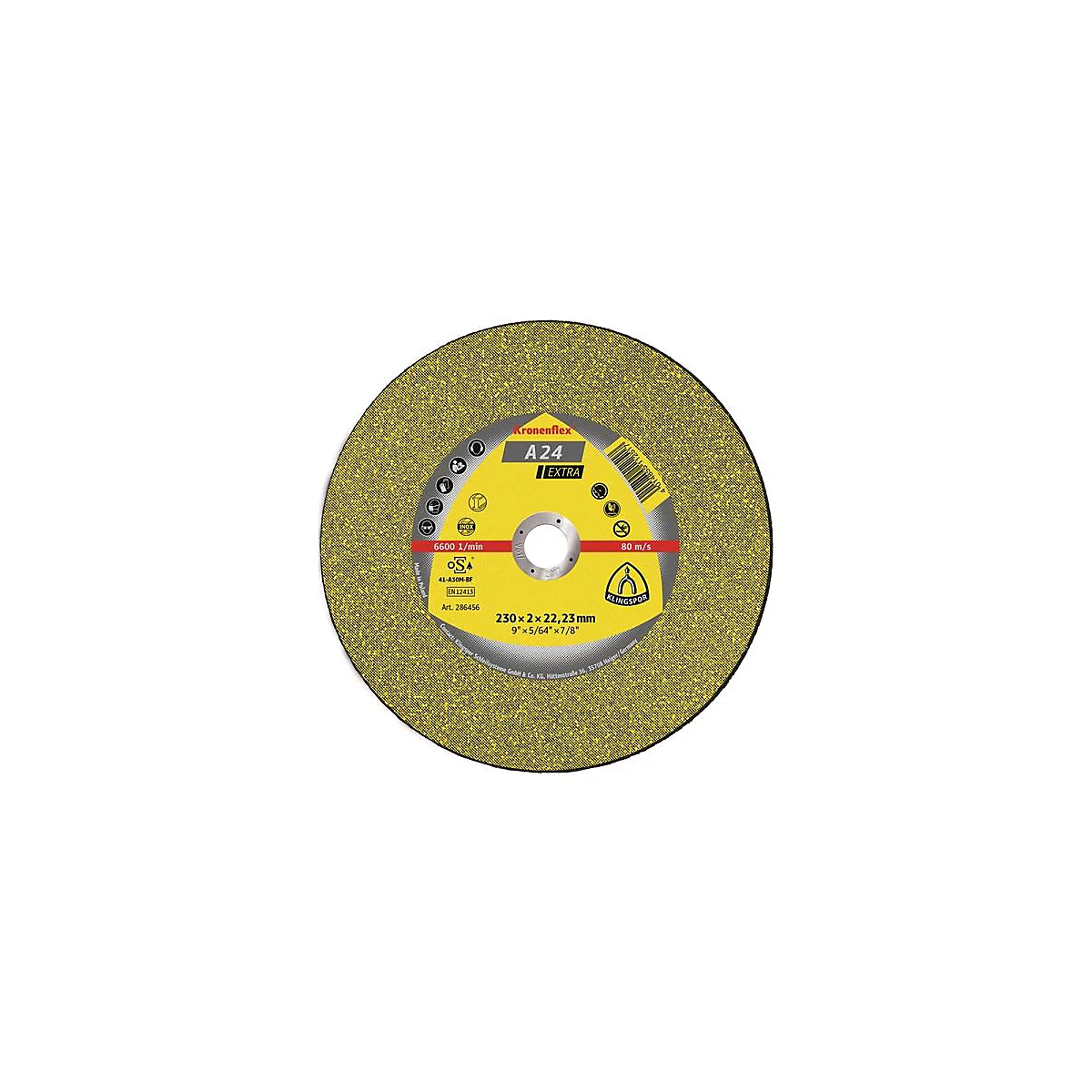 Trennscheibe A 24 Extra D115x2,5mm gekr.STA Bohr.22,23mm KLINGSPOR