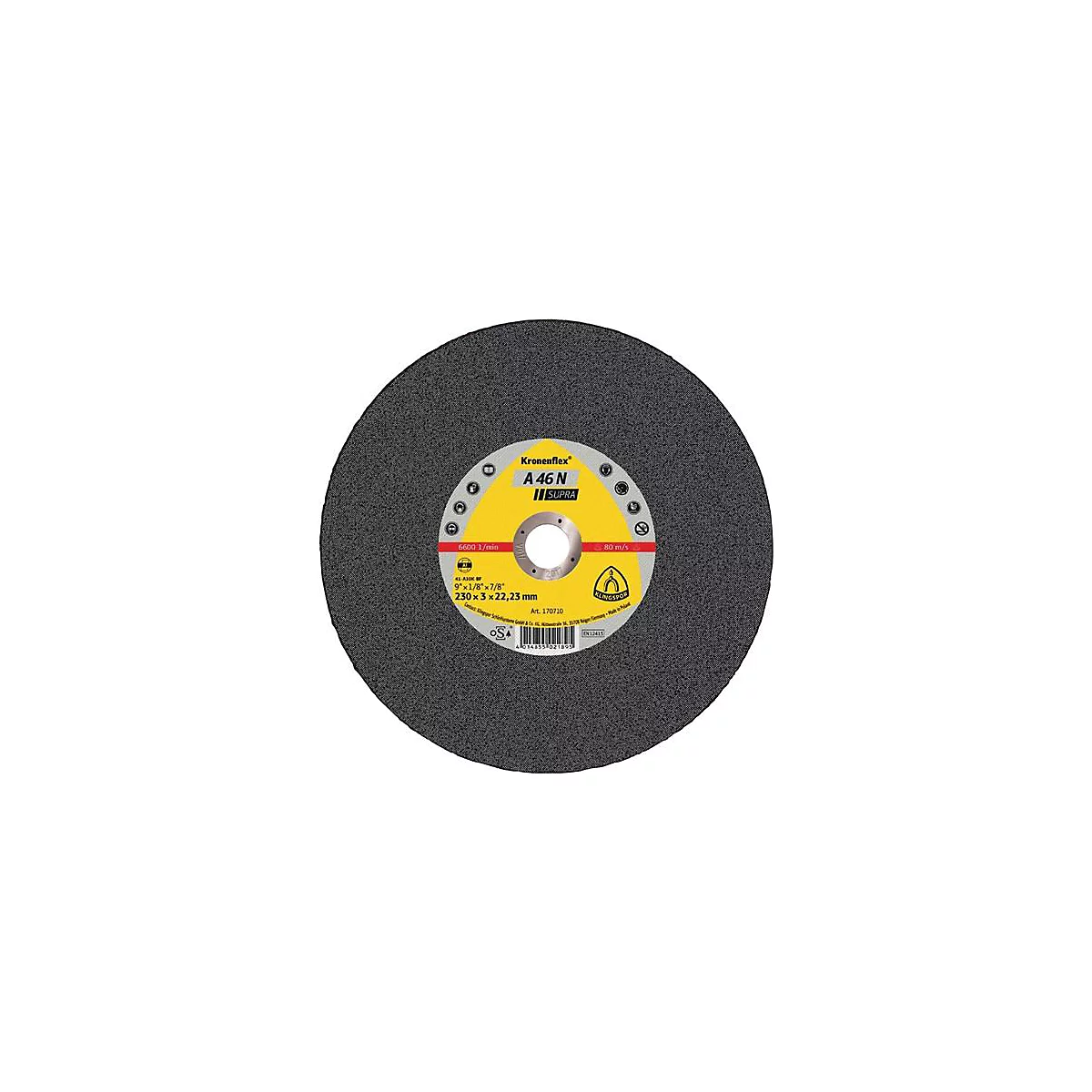 Trennscheibe A 46 N Supra D230x3mm ger.Alu.Bohr.22,23mm, 25 Stück