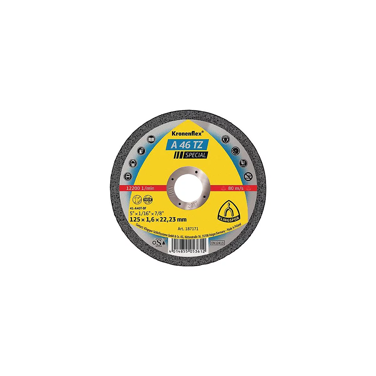Trennscheibe A 46 TZ Special D230x1,9mm ger.INOX Bohr.22,23mm, 25 Stück