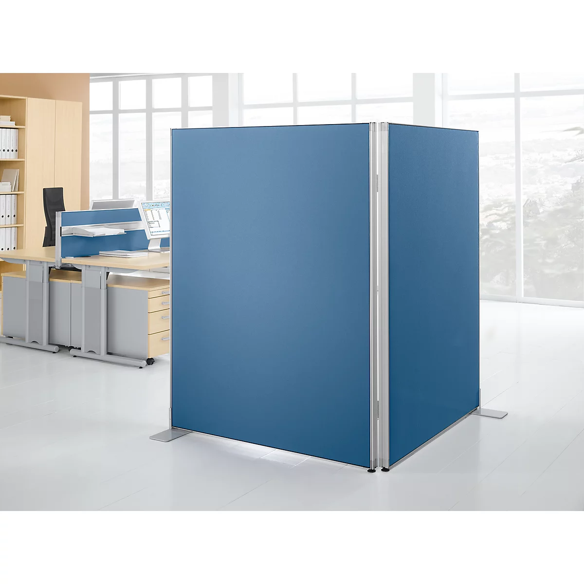 Trennwand Aluna, 1000 x 1400 mm, blau