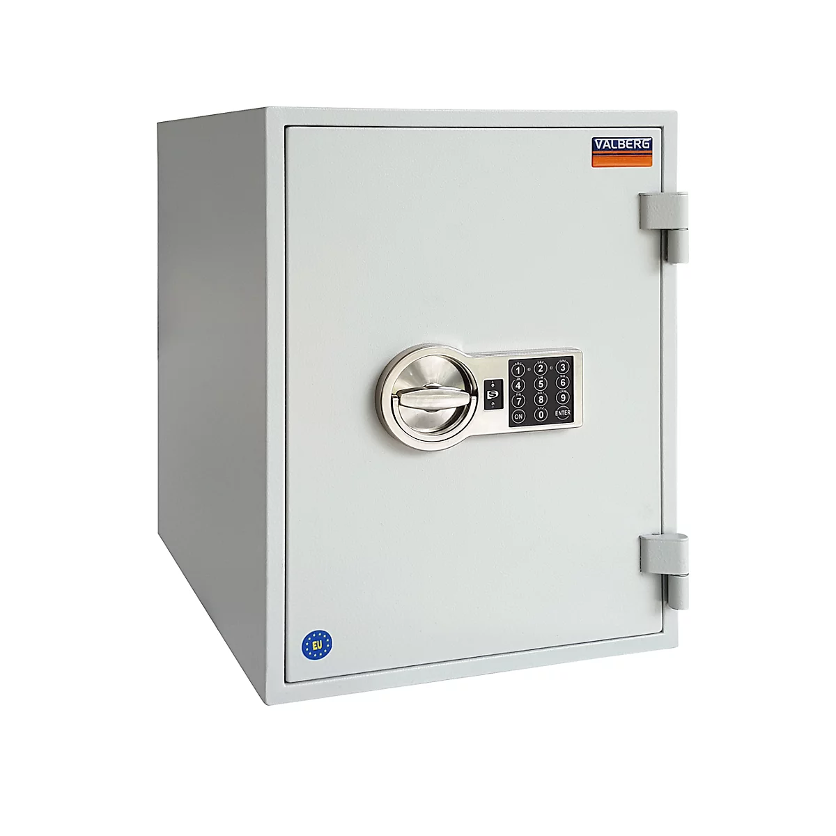 Tresor FRS 51, Feuerwiderstand LFS 60P nach EN 15659, Sicherheitsstufe S 2, Elektronikschloss, 2 Fachböden, B 445 x T 425 x H 510 mm, lichtgrau RAL 7035 oder graphitgrau RAL 7024