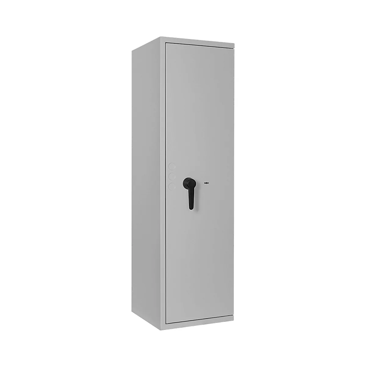 Tresor Lyra 12, Klasse 0 nach EN 1143-1, 125 l, Türanschlag rechts, Doppelbartschloss, 3 Fachböden, B 400 x T 420 x H 1400 mm, lichtgrau RAL 7035