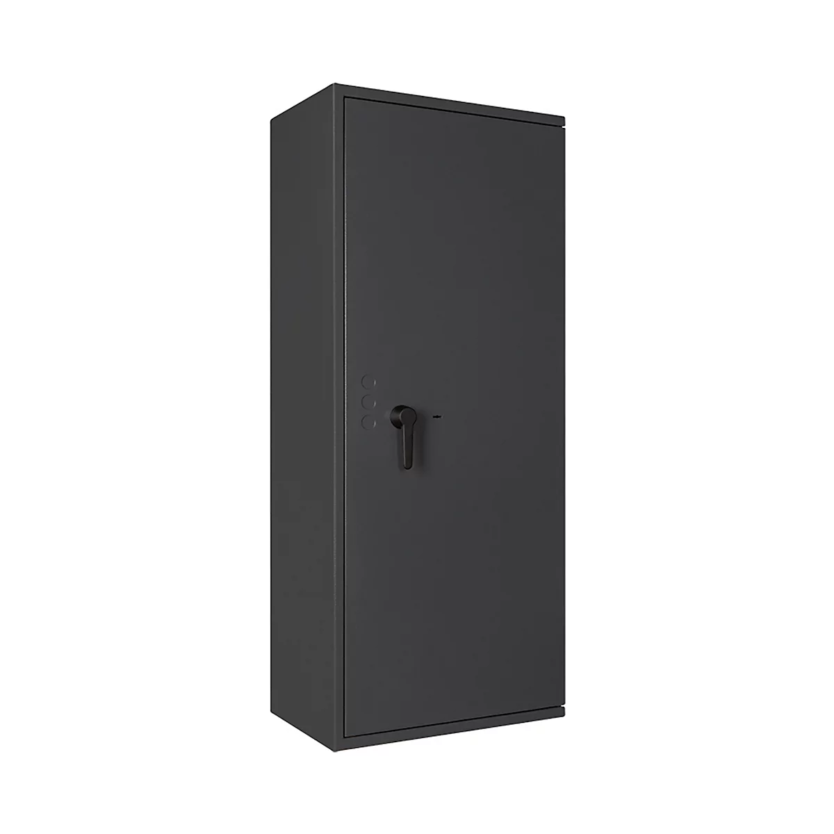 Tresor Lyra 16, Klasse 0 nach EN 1143-1, 252 l, Türanschlag rechts, Doppelbartschloss, 4 Fachböden, B 650 x T 420 x H 1550 mm, graphitgrau RAL 7024