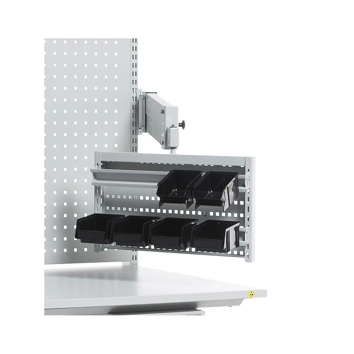 Treston gereedschaphouder, ESD geleidend, 513 x 320 mm, lichtgrijs RAL 7035