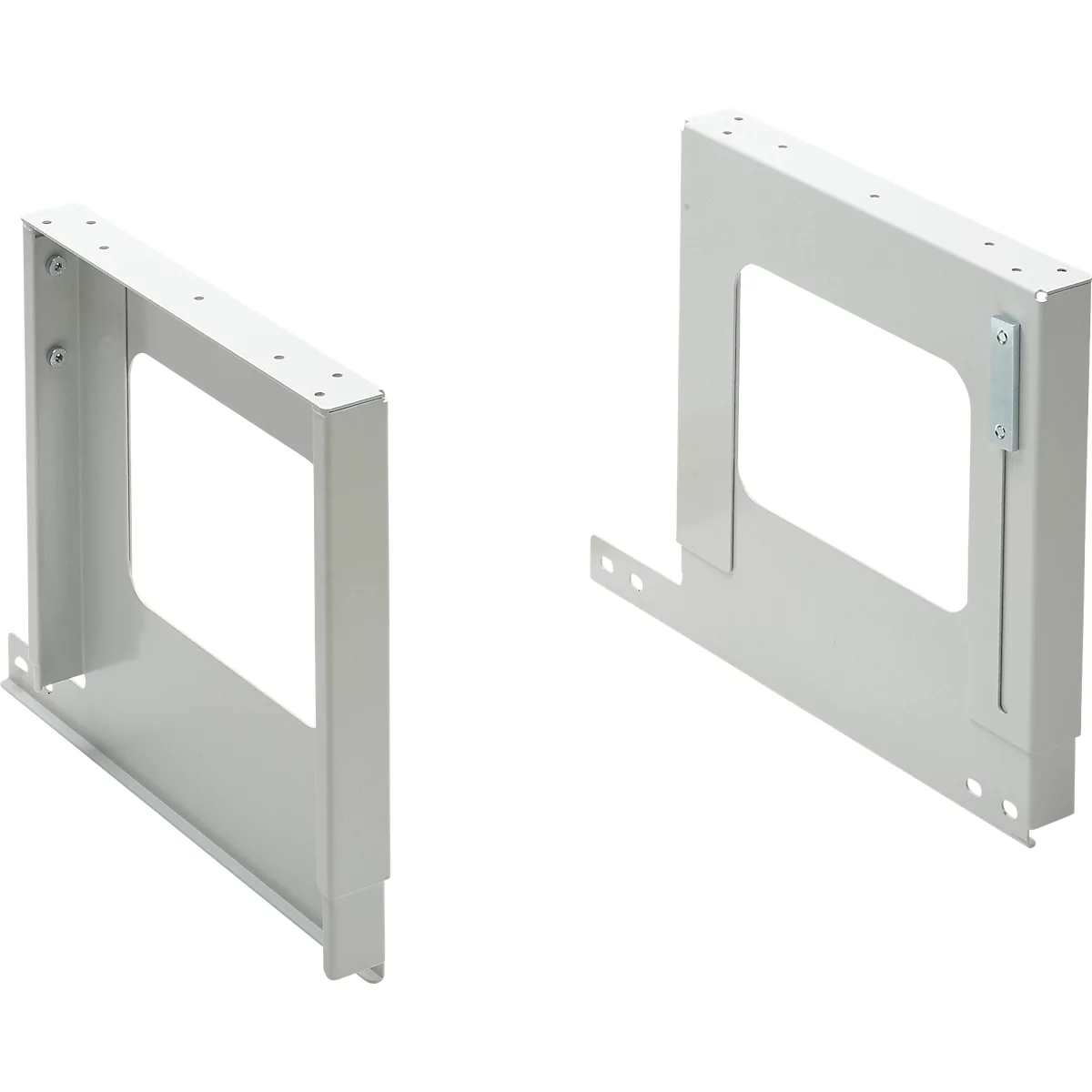 Treston Kit de fixation pour tablettes SPM, jusqu'à 60 kg, gris clair RAL 7035
