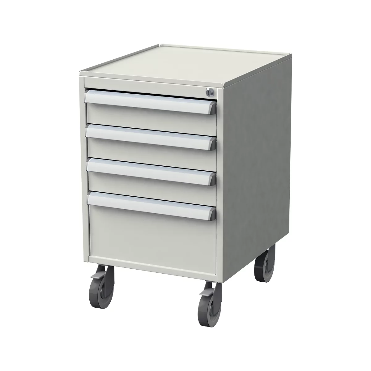 Treston lade-indeling, 4 x lengte-indeling 375 mm, voor laden 45 met hoogte 150 &amp; 200 mm, staal, lichtgrijs