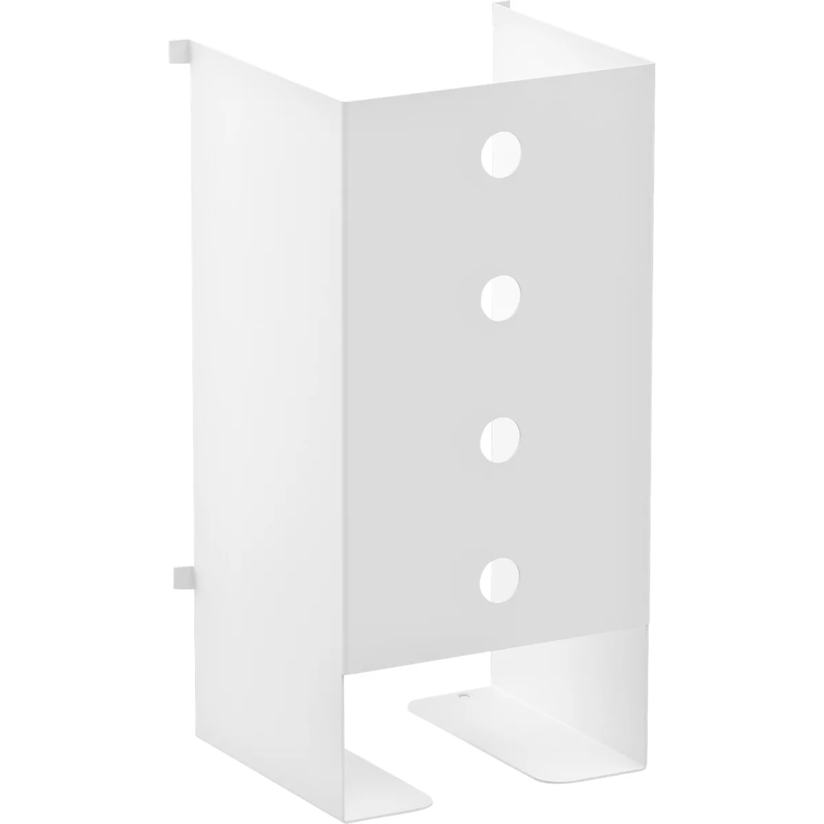 Treston QuatreX opbergdoos voor plakbandrollen, ESD-geleidend, B 122 x D 110 x H 254 mm, lichtgrijs RAL 7035