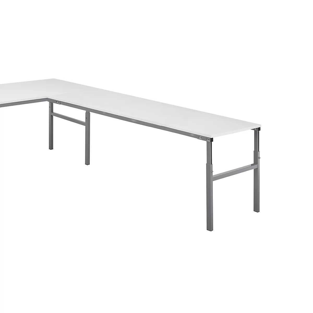 Treston Table d'extension angulaire TP 715K pour tables de travail Treston Série TP &amp; TPH, L 1500 x P 700 mm