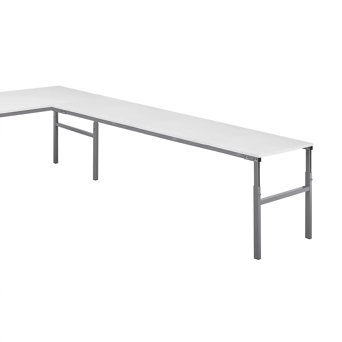 Treston Table d'extension angulaire TP 718K pour tables de travail Treston Série TP &amp; TPH, L 1800 x P 700 mm