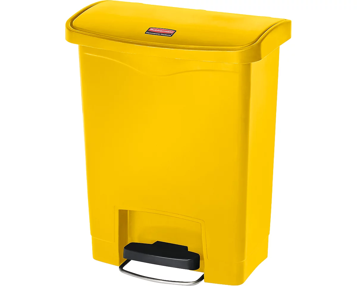 Tretabfalleimer Slim Jim®, Kunststoff, Fassungsvermögen 30 Liter, gelb