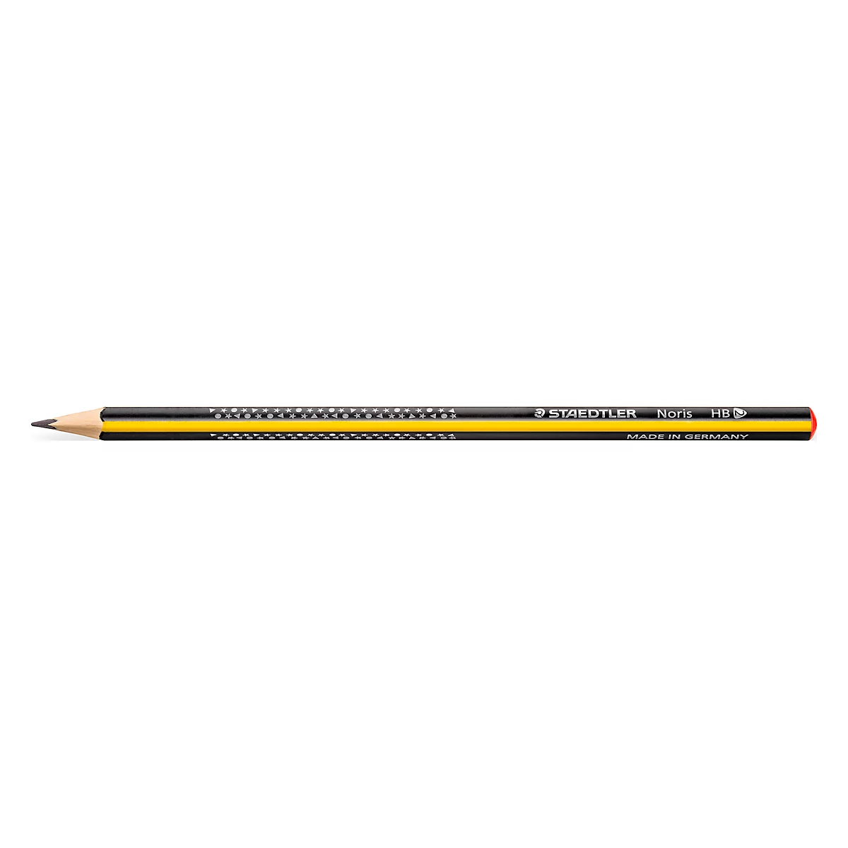 Close-up of a pencil. Inscription: "Faber-Castell".
