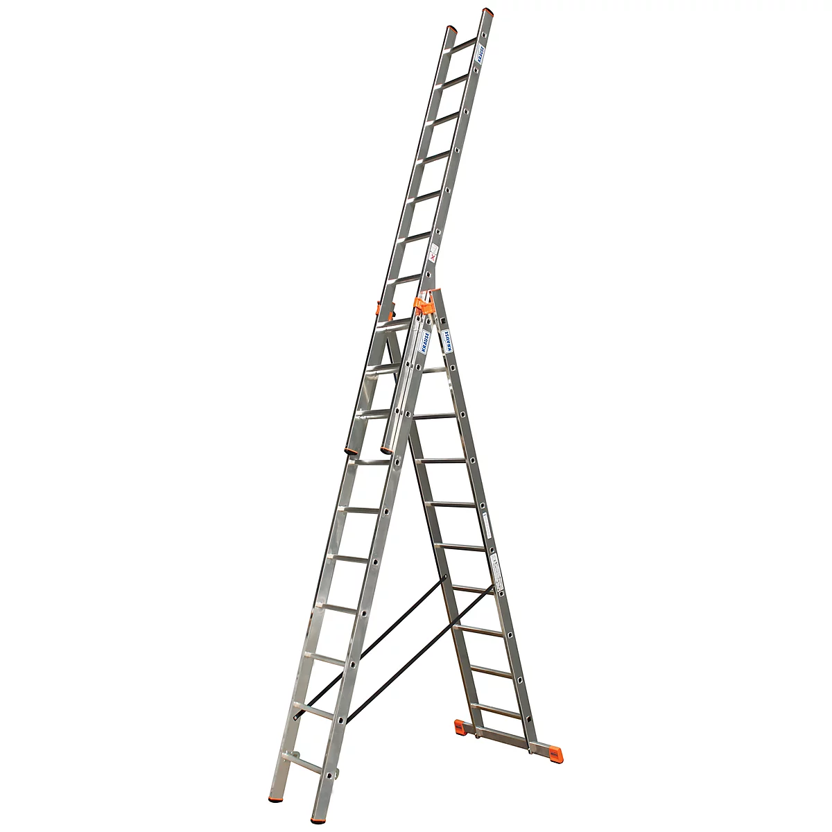 TRIBILO Vielzweckleiter, 3 x 10 Sprossen