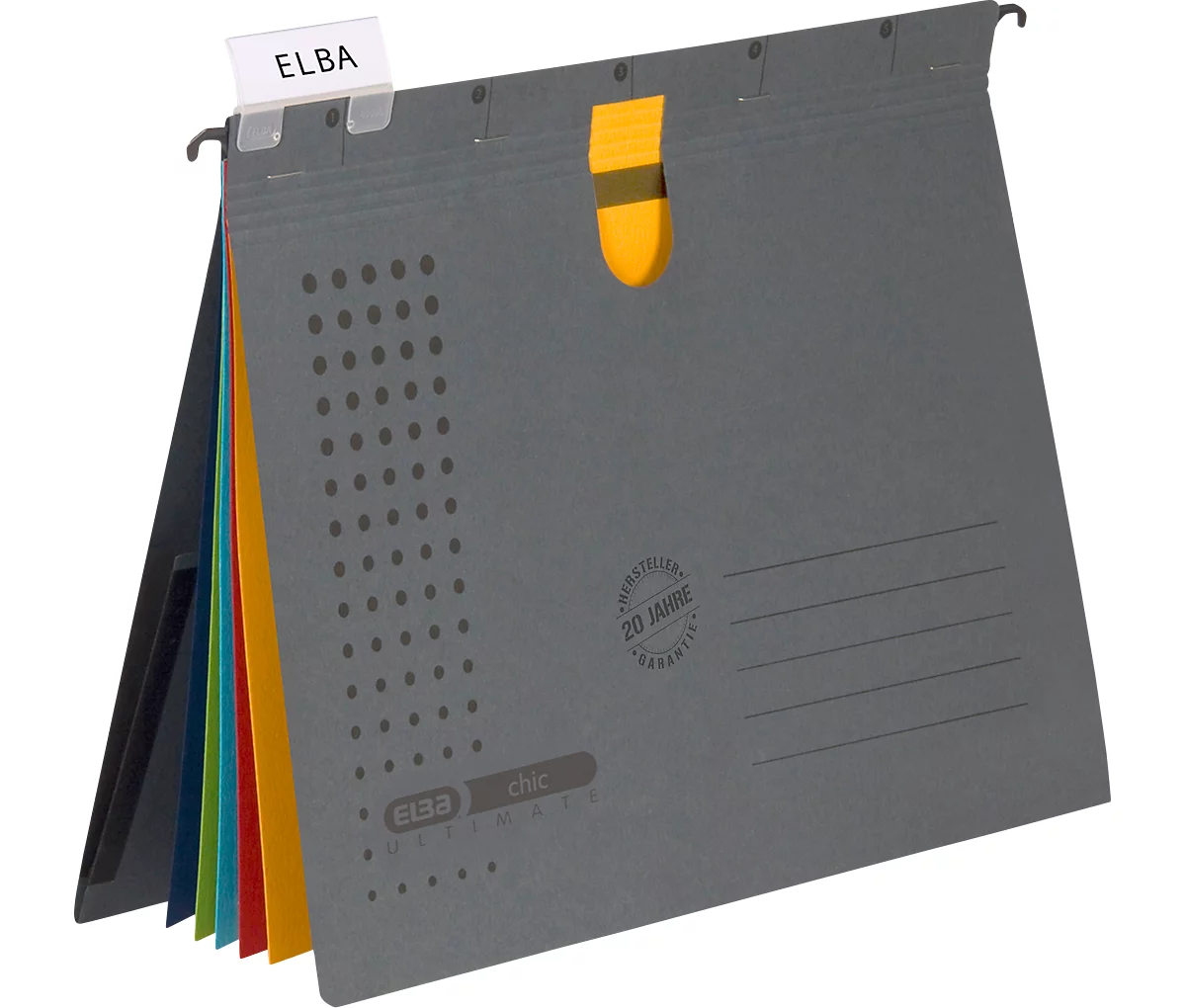 ELBA couverture pour dossier, A4, carton manille, jaune