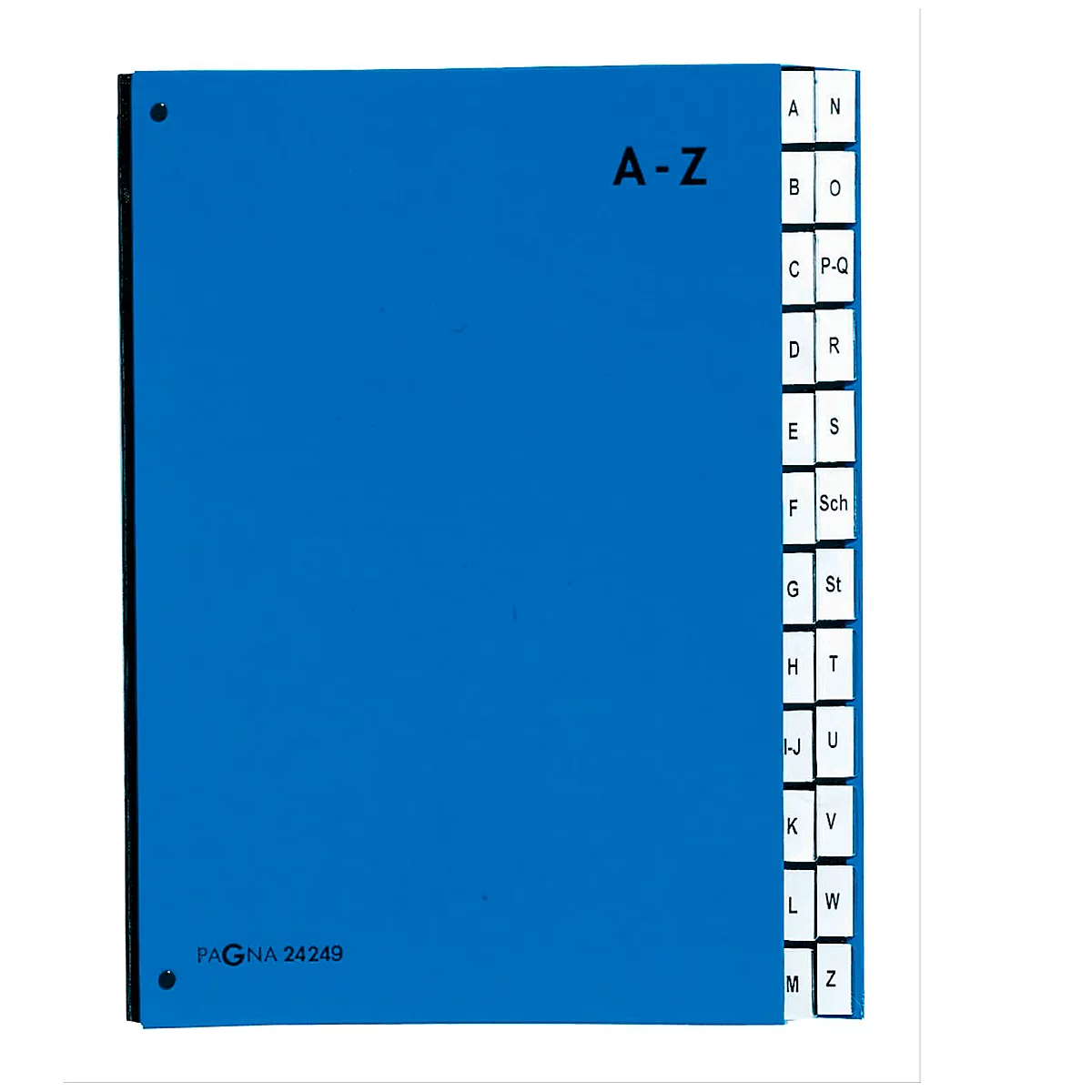 Trieur Color A-Z PAGNA, disponible aussi pour les grands formats, polypropylène, bleu