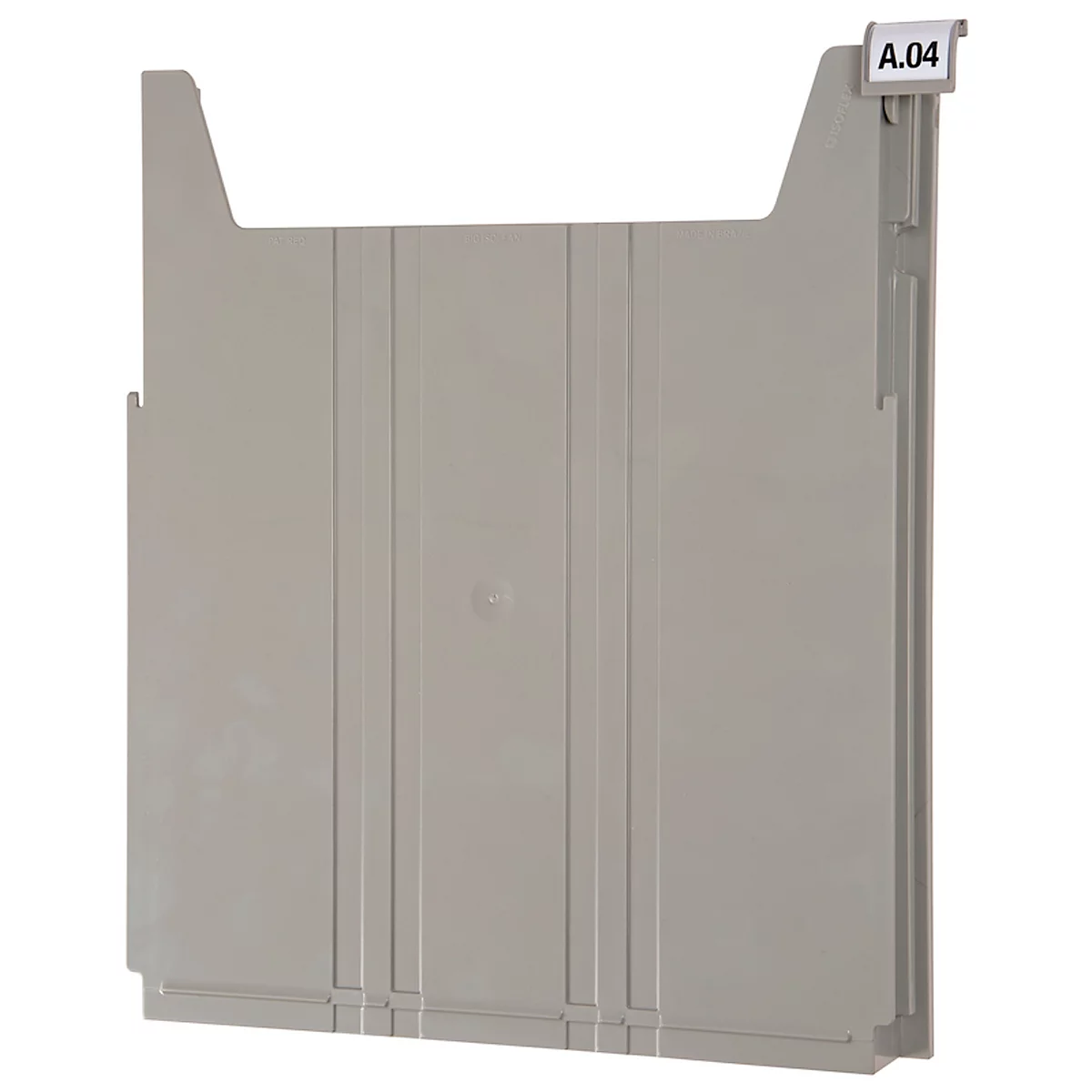 Trieur mural Big Eichner, L 262 x P 42 x H 302 mm, hauteur de remplissage 34 mm, jaune