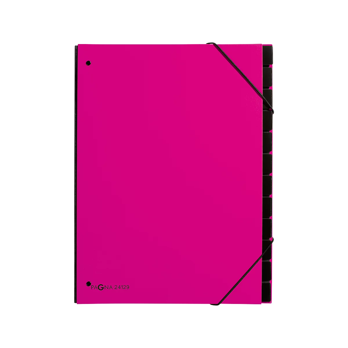 Trieur Trend PAGNA, pour format A4, carton, 12 compartiments, rose foncé
