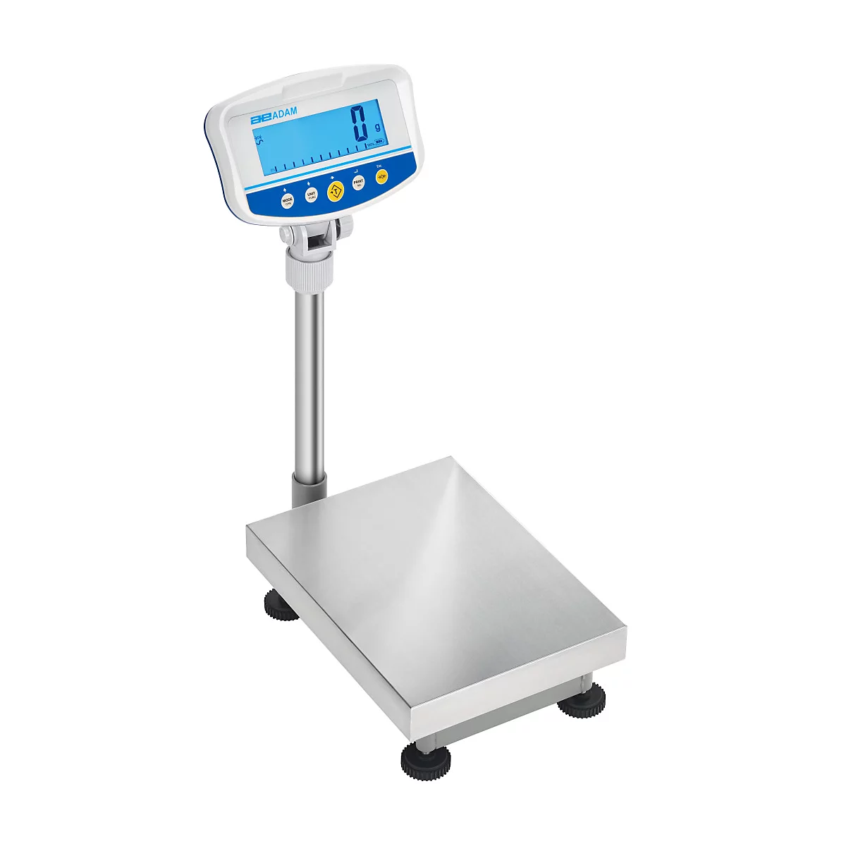 Balance numérique avec écran et plateforme.