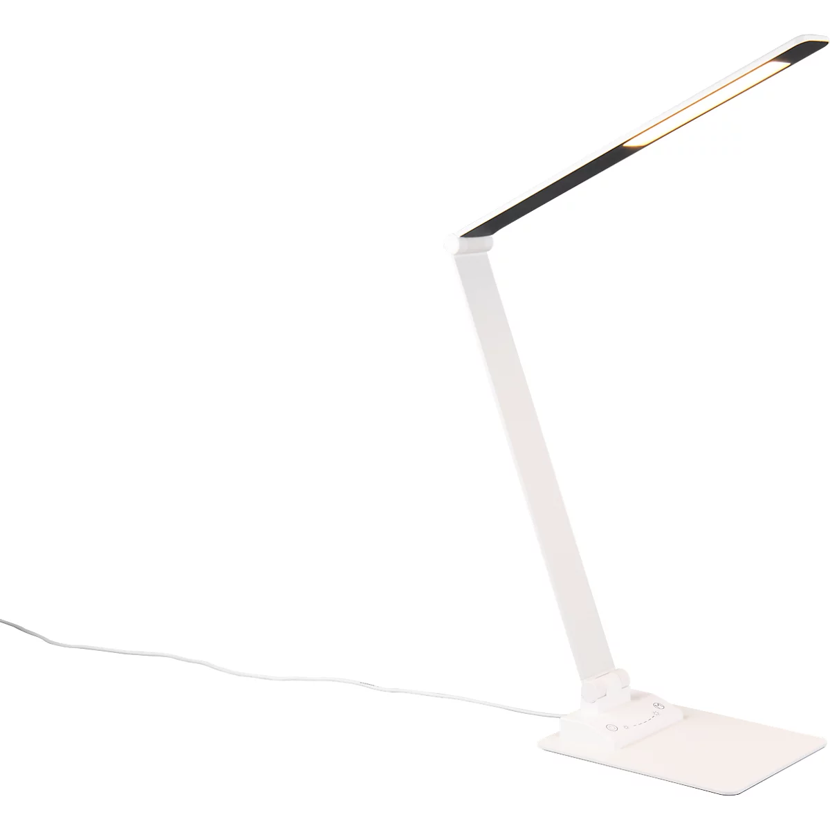 TRIO LED-Tischleuchte TRAVIS, 6,5 W, 650 lm, dimmbar, USB-Ladefunktion, weiss