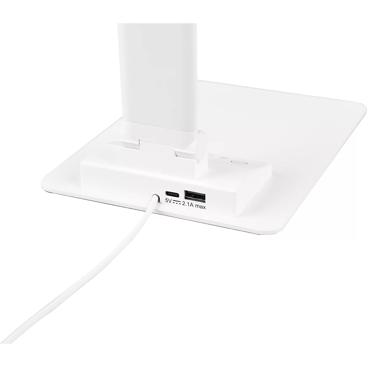 TRIO LED-Tischleuchte TRAVIS, 6,5 W, 650 lm, dimmbar, USB-Ladefunktion, weiss