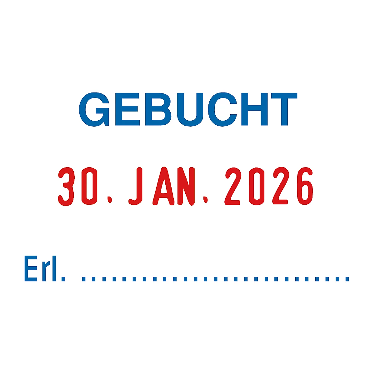 trodat Bürostempel 5430L, Datumsstempel mit 3 auswechselbaren Bürotexten