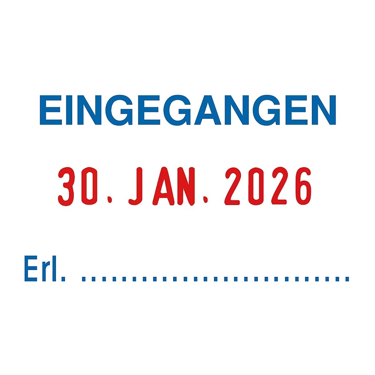 trodat® kantoorstempel 5430L, datumstempel met 3 verwisselbare kantoorteksten