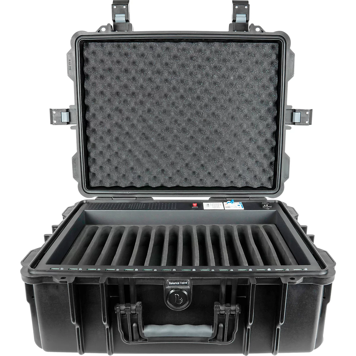 Trolley de chargement pour tablette Good Connections ATON4 T14, pour 14 appareils, USB-A, résistant aux éclaboussures, noir