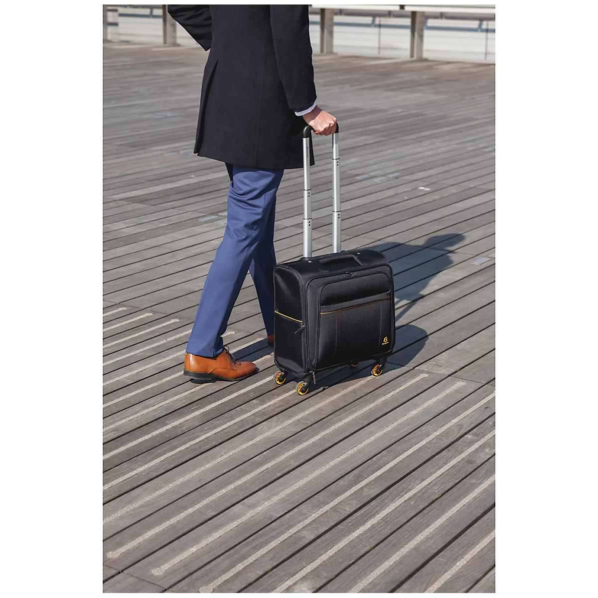 Trolley Exacompta Exactive, für Notebooks bis zu 15,6'', L 420 x B 230 x H 480 mm, Polyester, schwarz