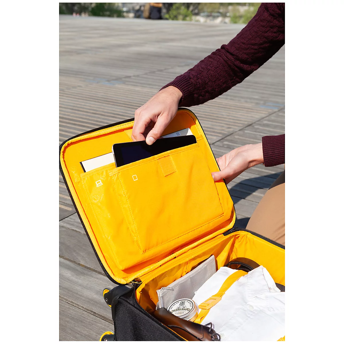 Trolley Exacompta Exactive, für Notebooks bis zu 15,6'', L 420 x B 230 x H 480 mm, Polyester, schwarz