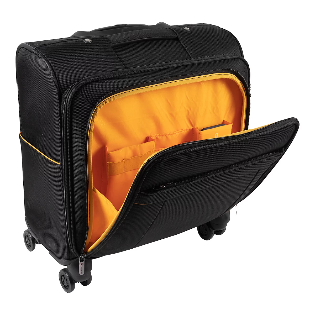 Trolley Exacompta Exactive, pour ordinateurs portables jusqu'à 15,6'', L 420 x l 230 x H 480 mm, polyester, noir