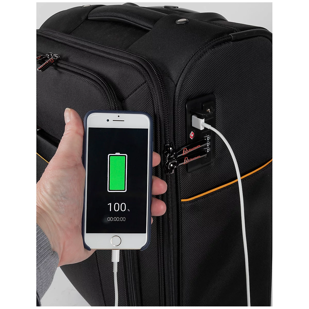 Trolley Exacompta Exactive, pour ordinateurs portables jusqu'à 15,6'', L 420 x l 230 x H 480 mm, polyester, noir