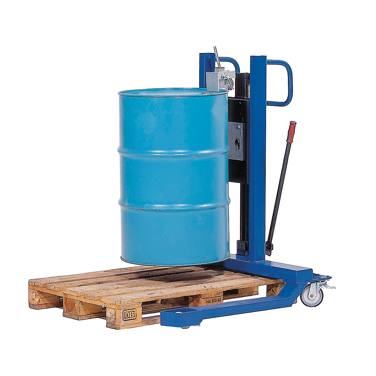 Trommelheffer asecos, B 1200 x H 1605 x D 1140 mm, max. hefhoogte 740 mm, gelakt staal