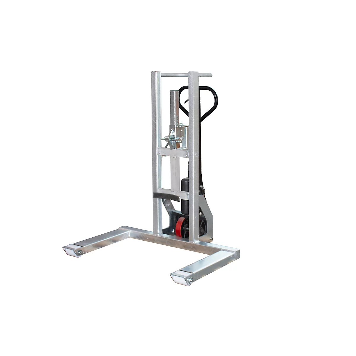 Trommelhijsrol BAUER FHR 600 G, staal, voor vaten tot 220 l, B 1125 x D 1000 x H 1330 mm, gegalvaniseerd