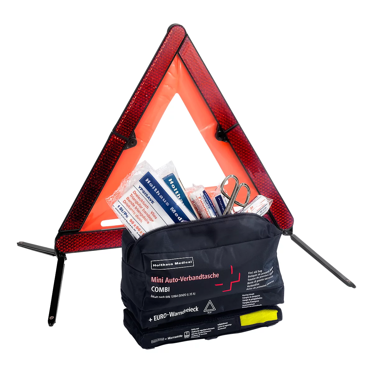 Trousse de premiers secours 3 en 1 pour voiture Mini