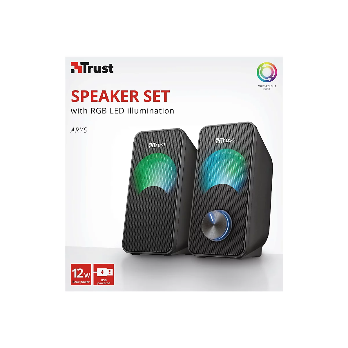Trust Arys RGB Compact - Lautsprecher - für PC - 6 Watt (Gesamt)