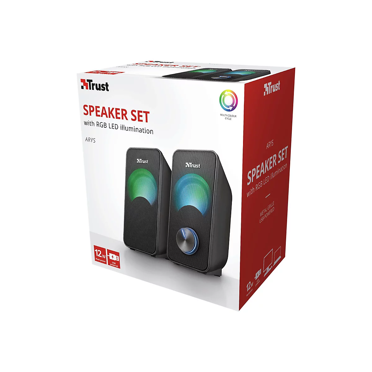 Trust Arys RGB Compact - Lautsprecher - für PC - 6 Watt (Gesamt)