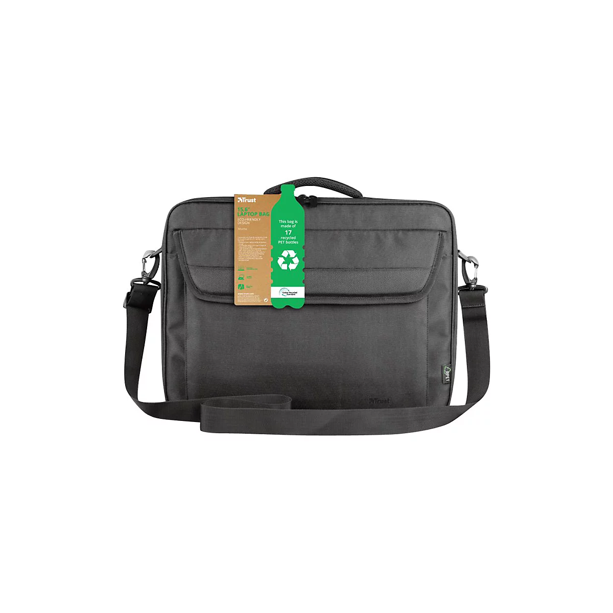 Trust Atlanta - Notebook-Tasche - 40.6 cm (16') - Schwarz