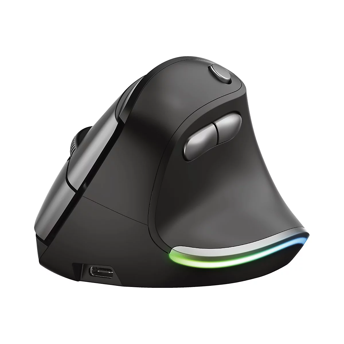 Trust Bayo - Vertikale Maus - ergonomisch - Für Rechtshänder - optisch - 6 Tasten