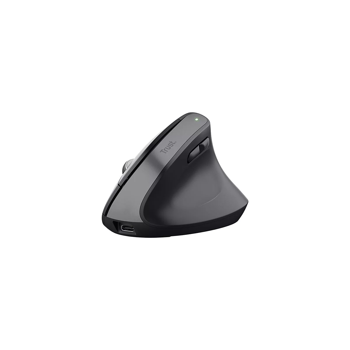 Trust Bayo+ - Vertikale Maus - ergonomisch - Für Rechtshänder - optisch - 6 Tasten
