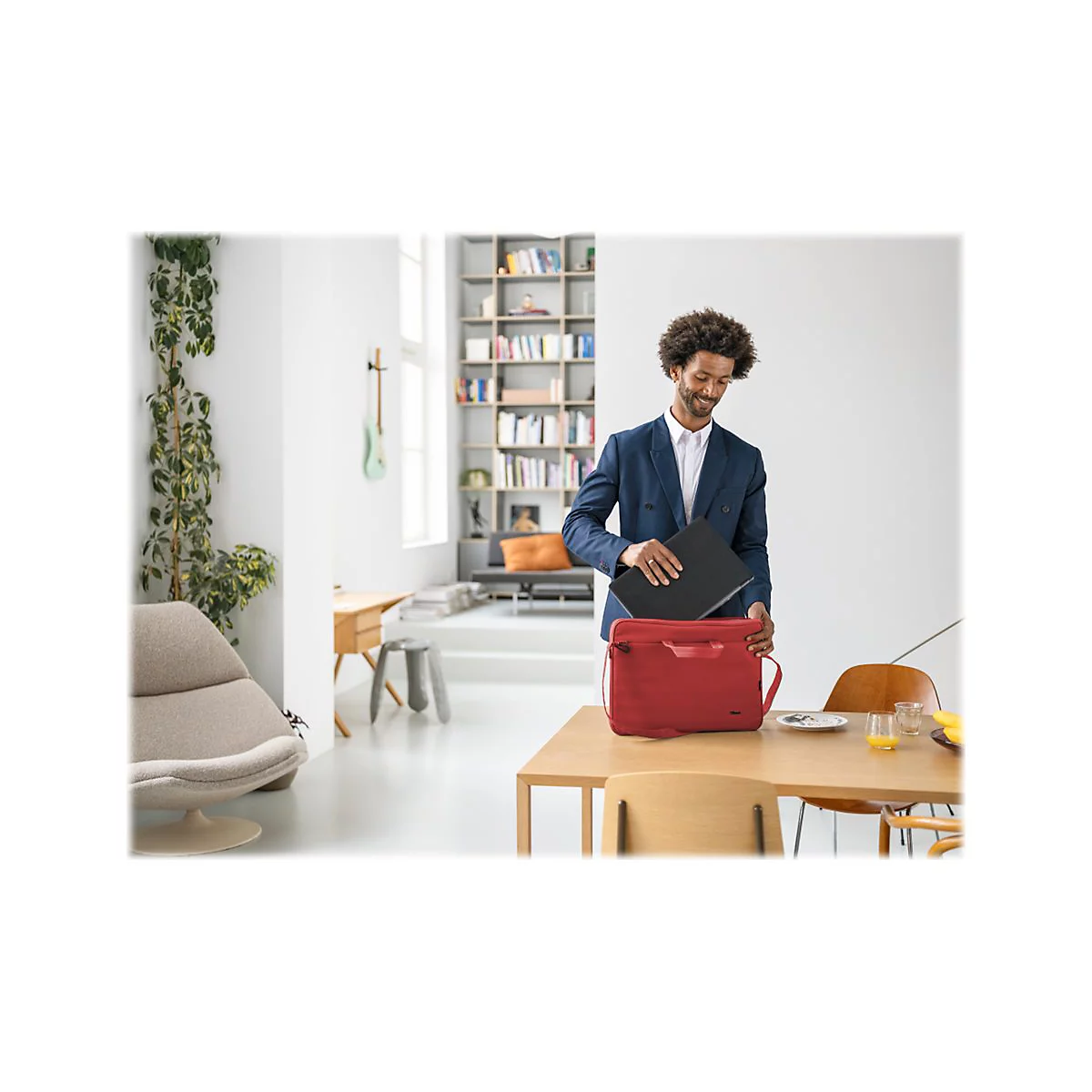 Trust Bologna Slim - Notebook-Tasche - 40.6 cm (16') - Rot
