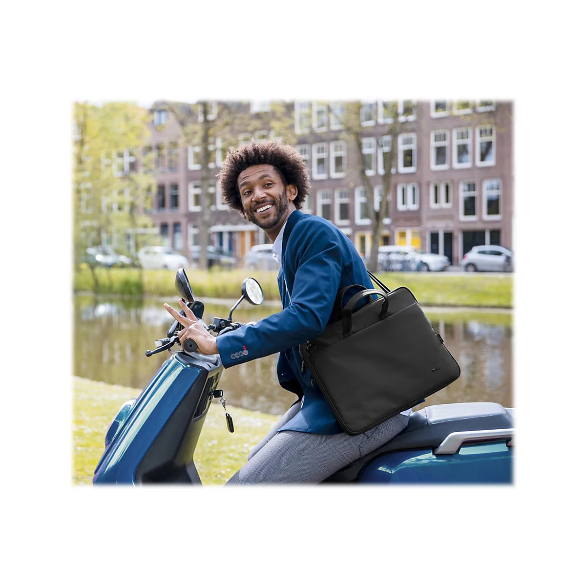 Trust Bologna Slim - Notebook-Tasche - 40.6 cm (16') - Schwarz