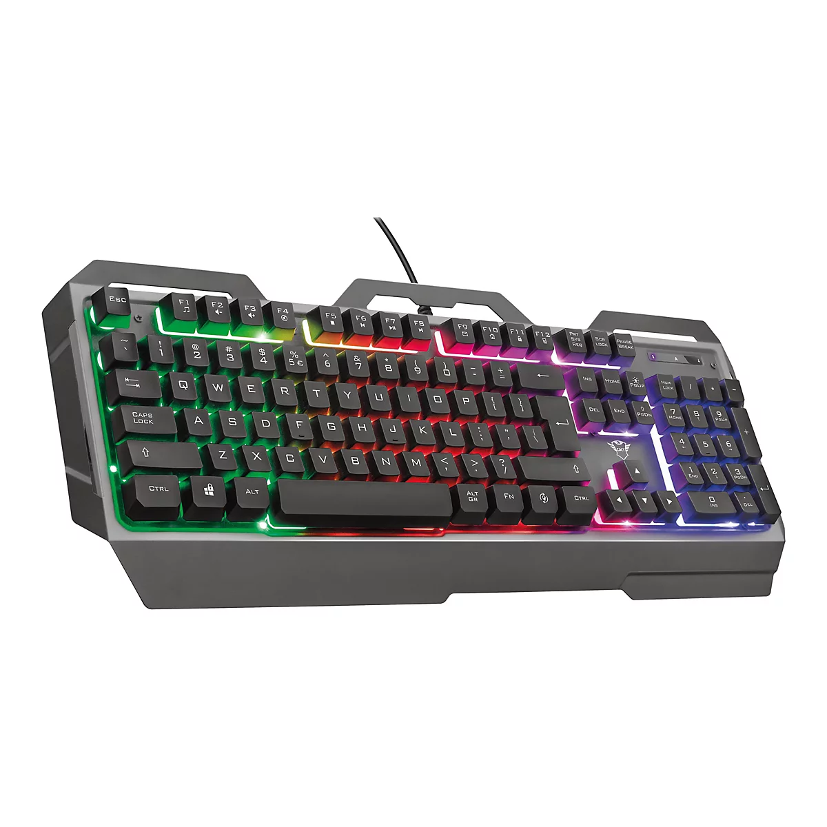 Trust Gaming GXT 856 Torac - Tastatur - hintergrundbeleuchtet - USB - QWERTY - Deutsch