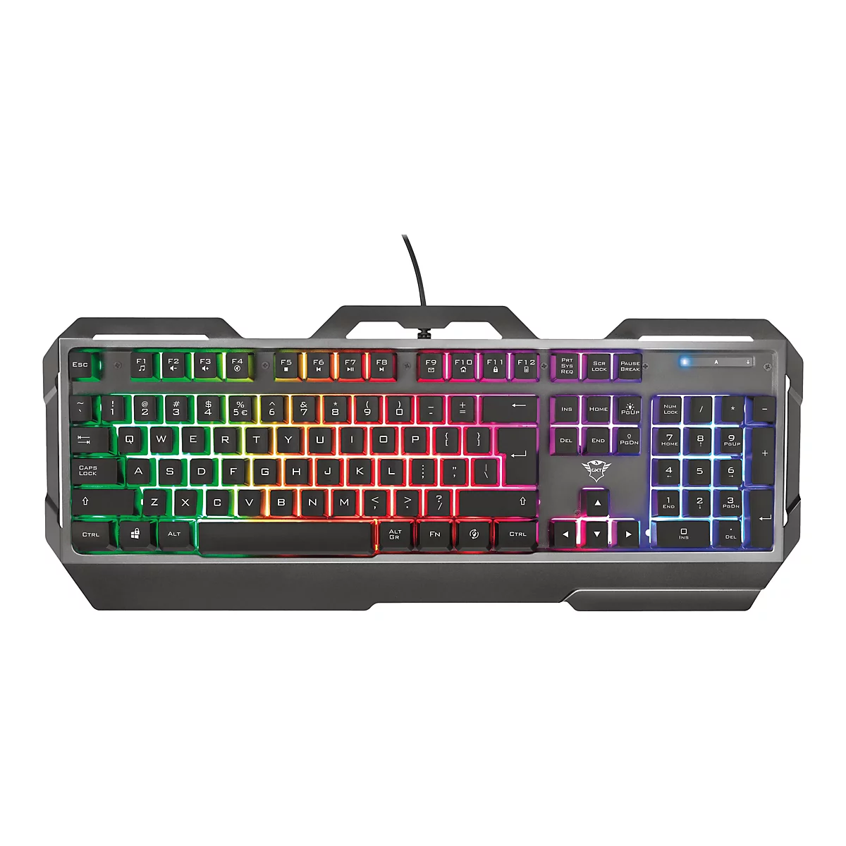 Trust Gaming GXT 856 Torac - Tastatur - hintergrundbeleuchtet - USB - QWERTY - Deutsch