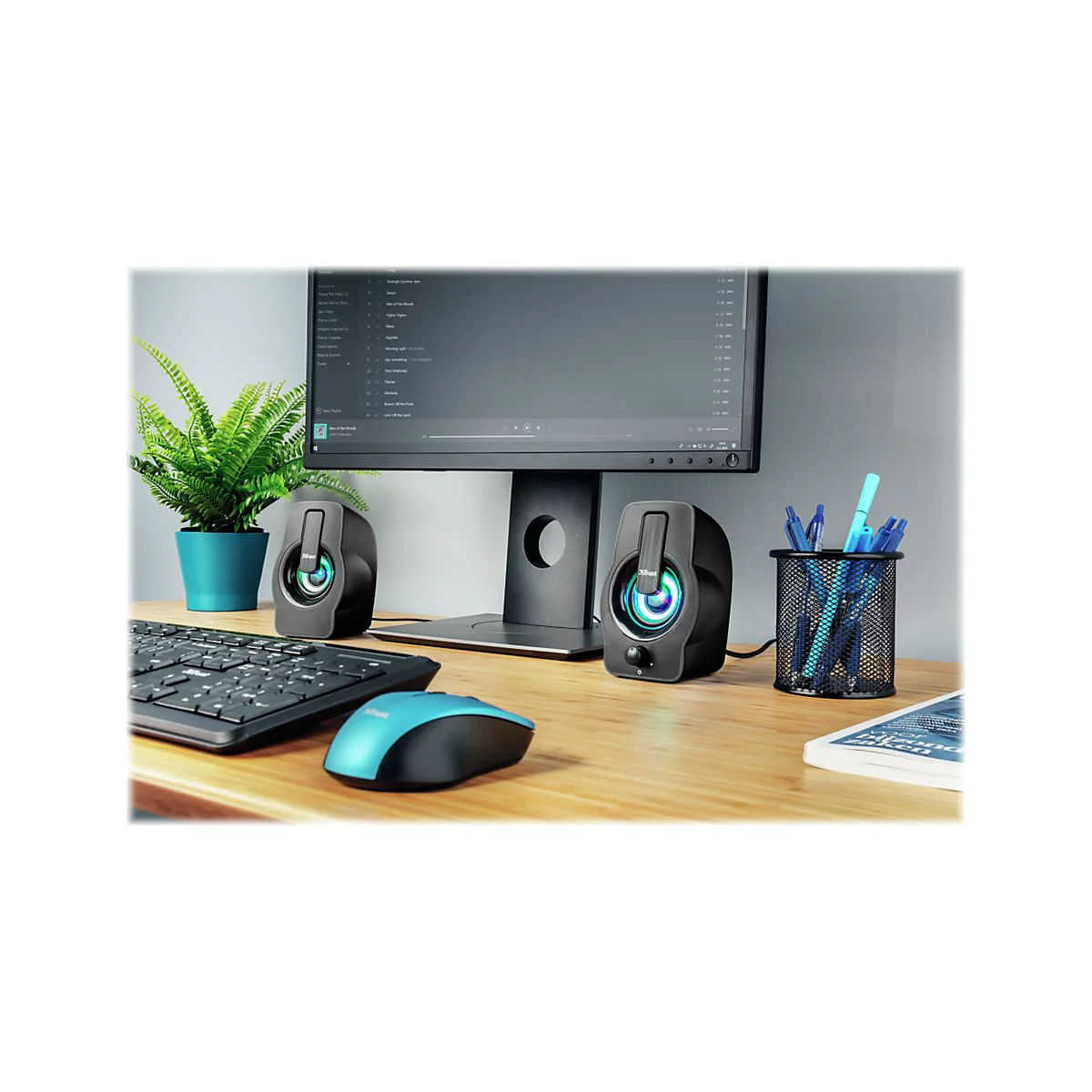 Trust Gemi RGB - Lautsprecher - für PC - 6 Watt (Gesamt) - Schwarz